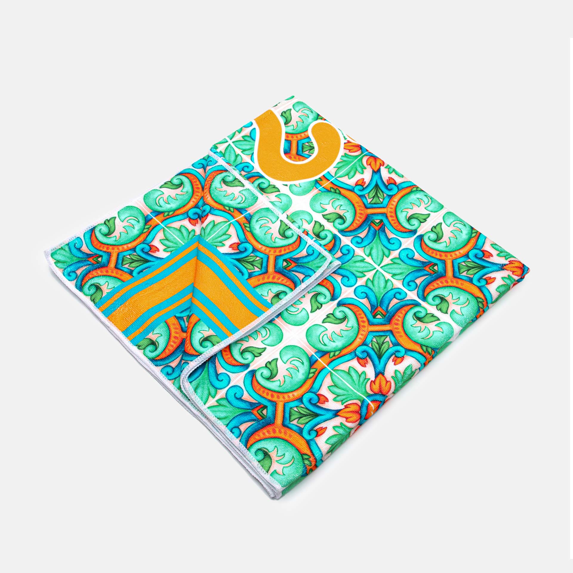 Ynot? Telo Mare In Microfibra 180x90 Cm Orange