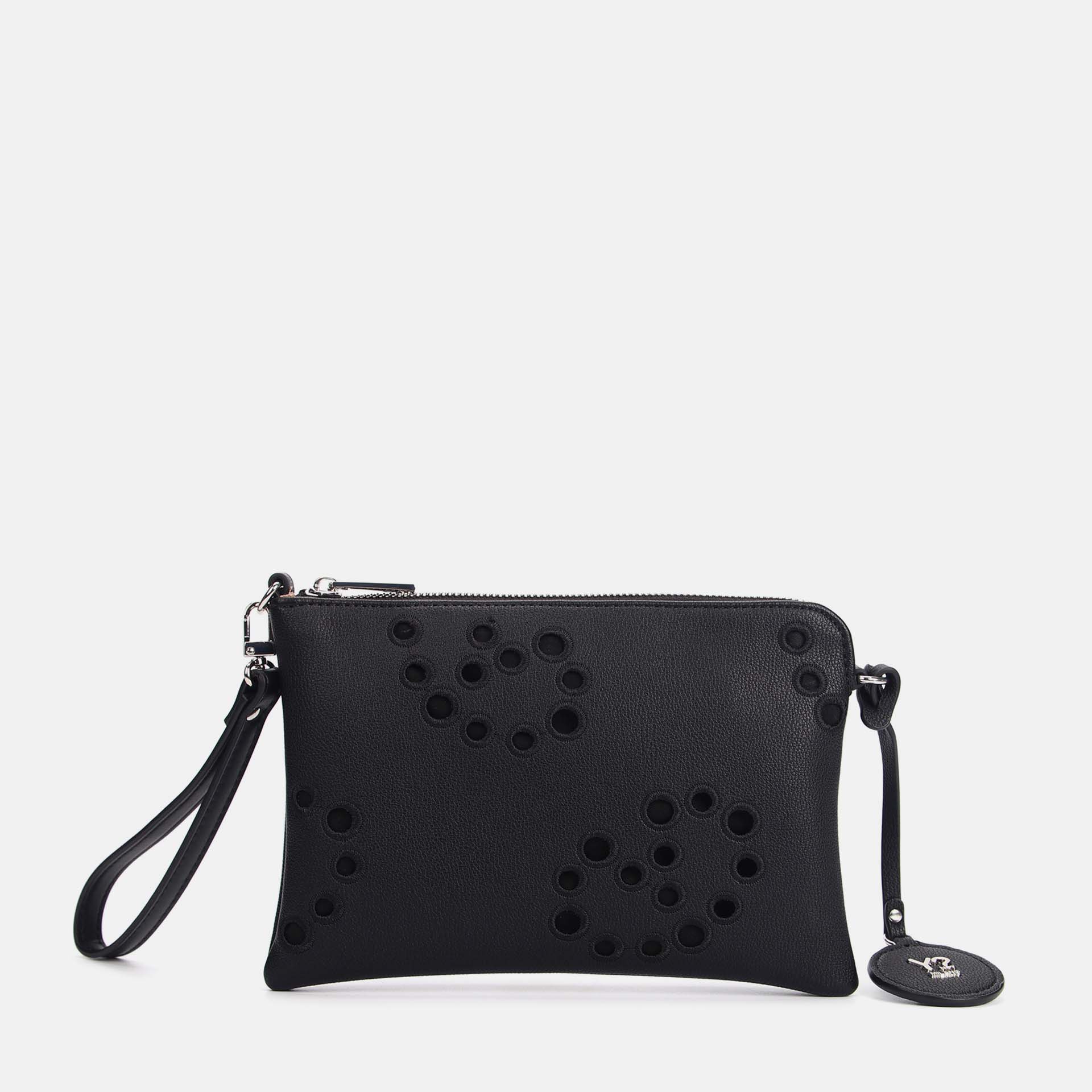 YNot Ynot? Angel Pochette Donna Black Borsa Clutch da donna