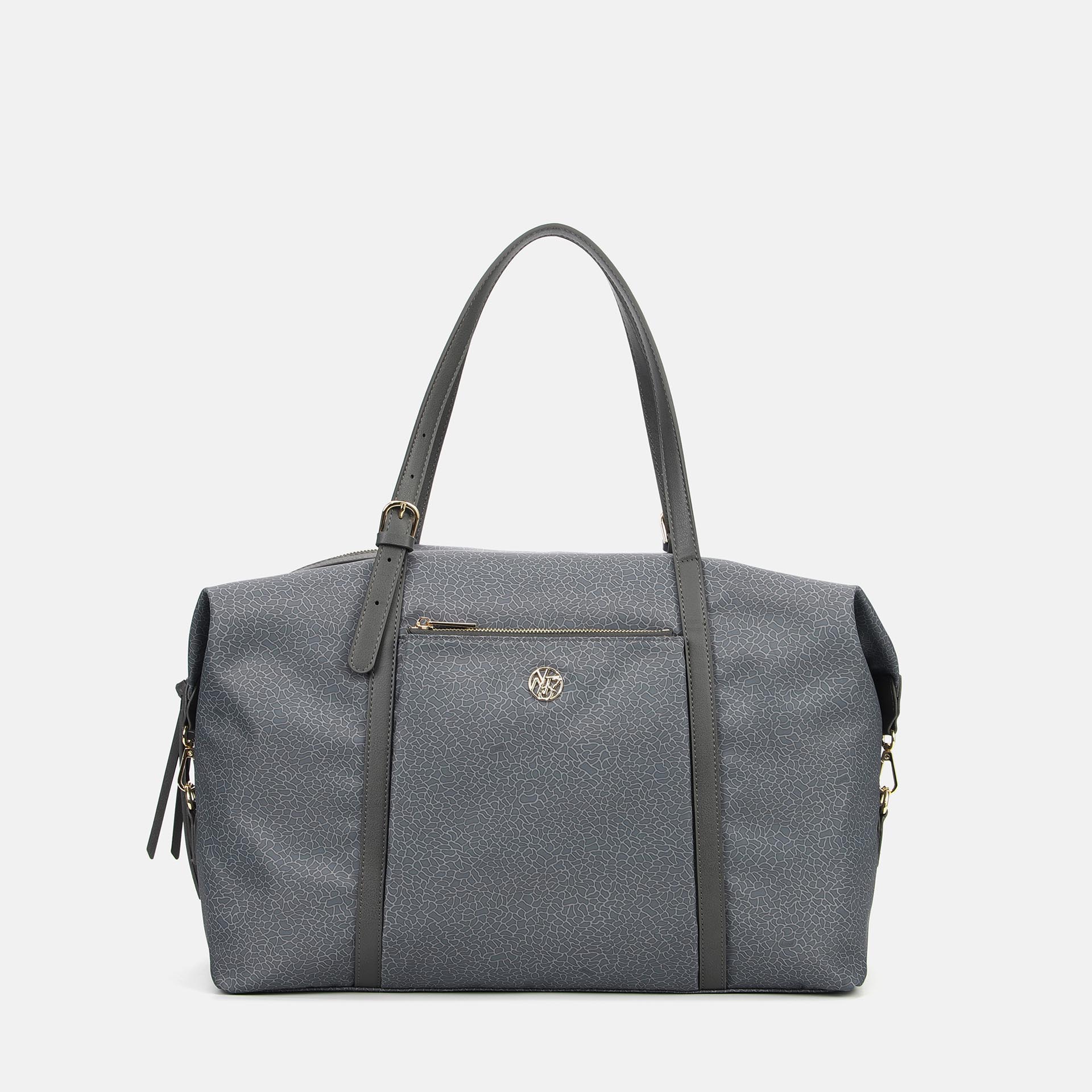 Ynot? Borsone Donna Cloud In Tessuto Logato Smoke