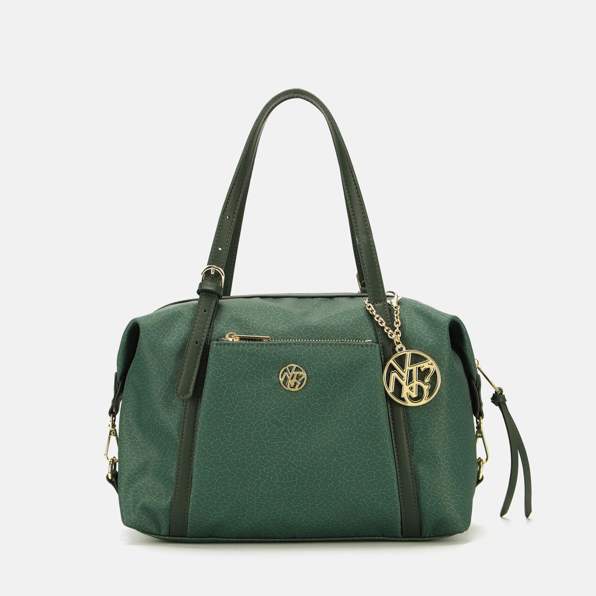 YNot Ynot? Bauletto Donna Cloud In Tessuto Logato Verde Borsa Bauletto da donna