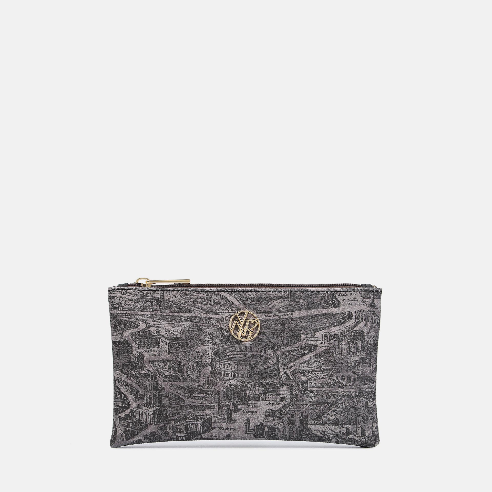 YNot Ynot? Beauty Case Aeterna Con Stampa Rigida Grey Borsa a Mano da donna