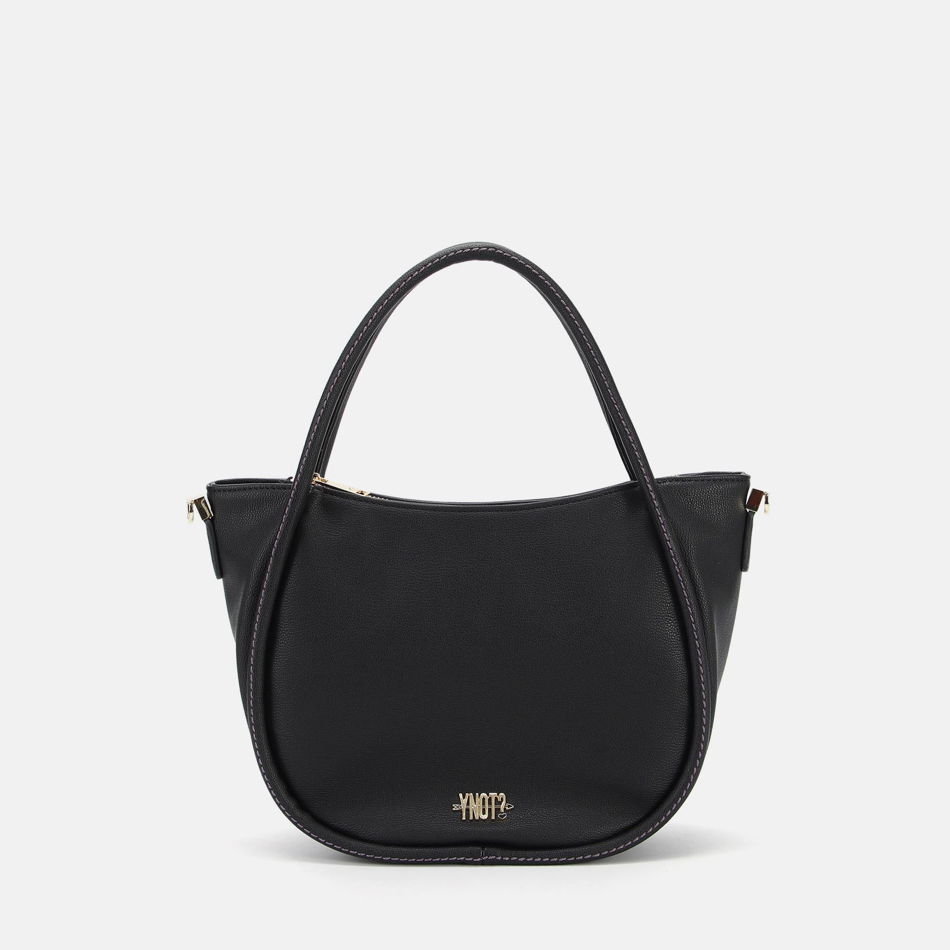 Ynot? Borsa Tote Small Fantasy Similpelle Nero