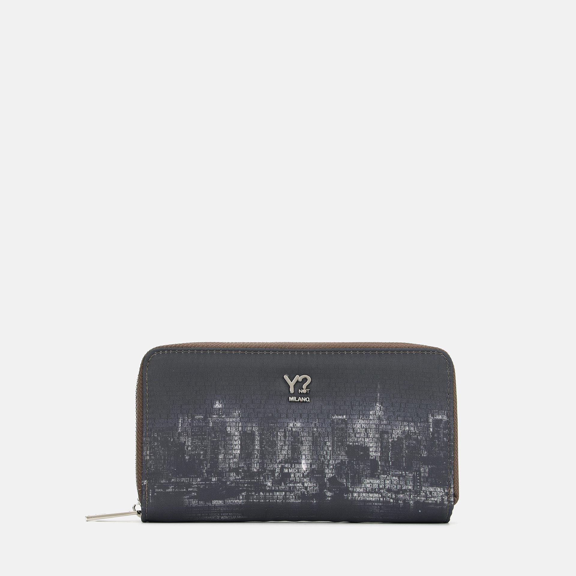 YNot Ynot?  Potrafogli Grundge Grigio Portafogli da donna