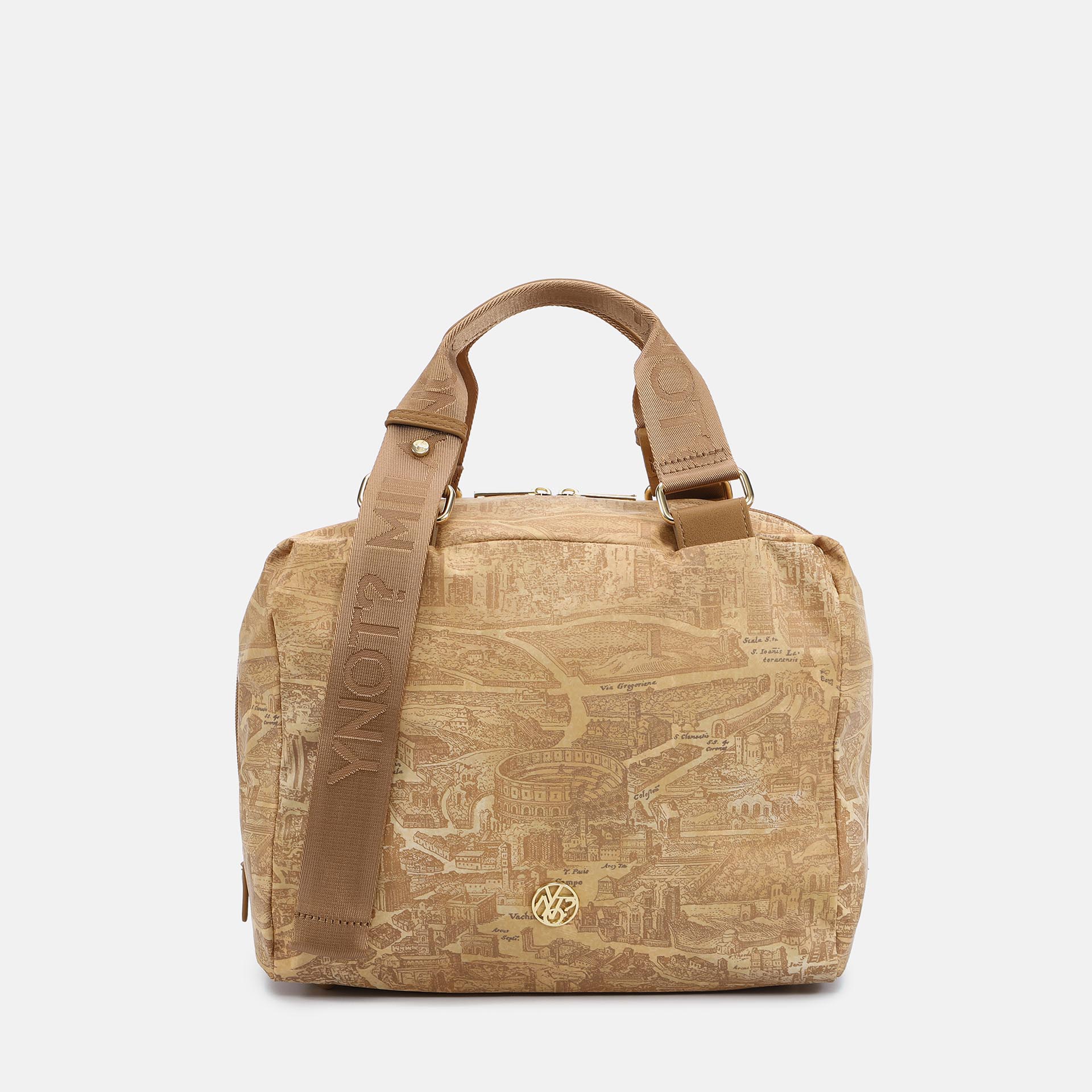 Ynot?borsa Bauletto Gum Fantasia Città Marrone