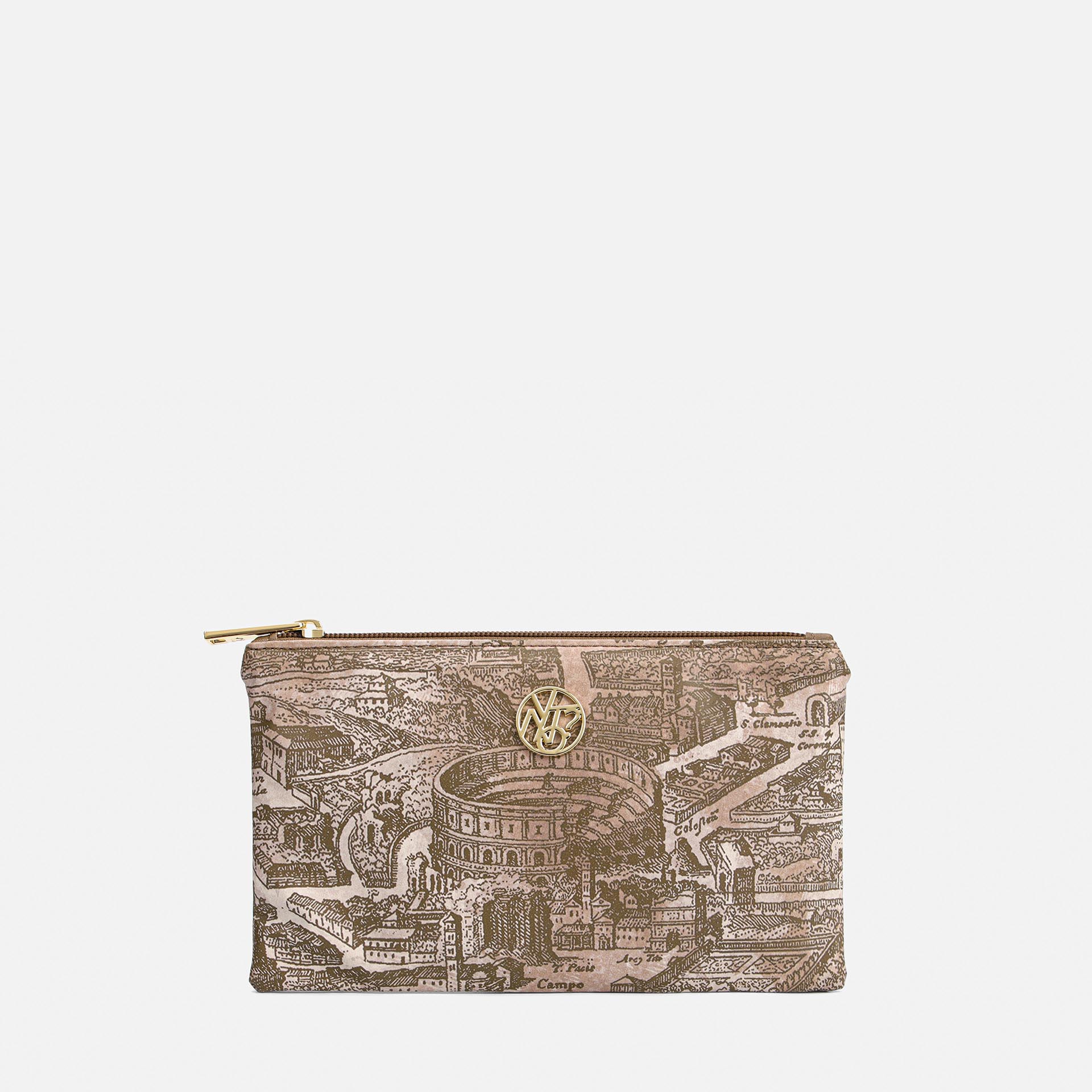 YNot Ynot? Beauty Case Gum Fantasia Città Marrone Borsa a Mano da donna