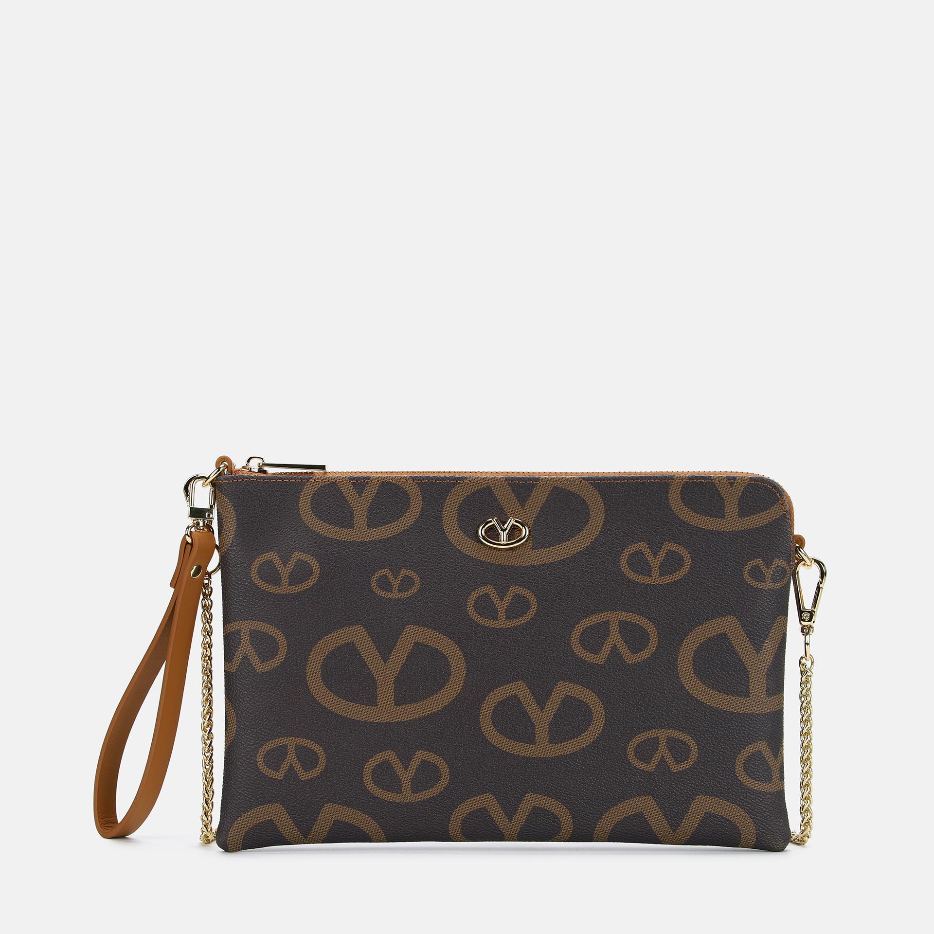 Ynot? Clutch Logo Matilda   Marrone