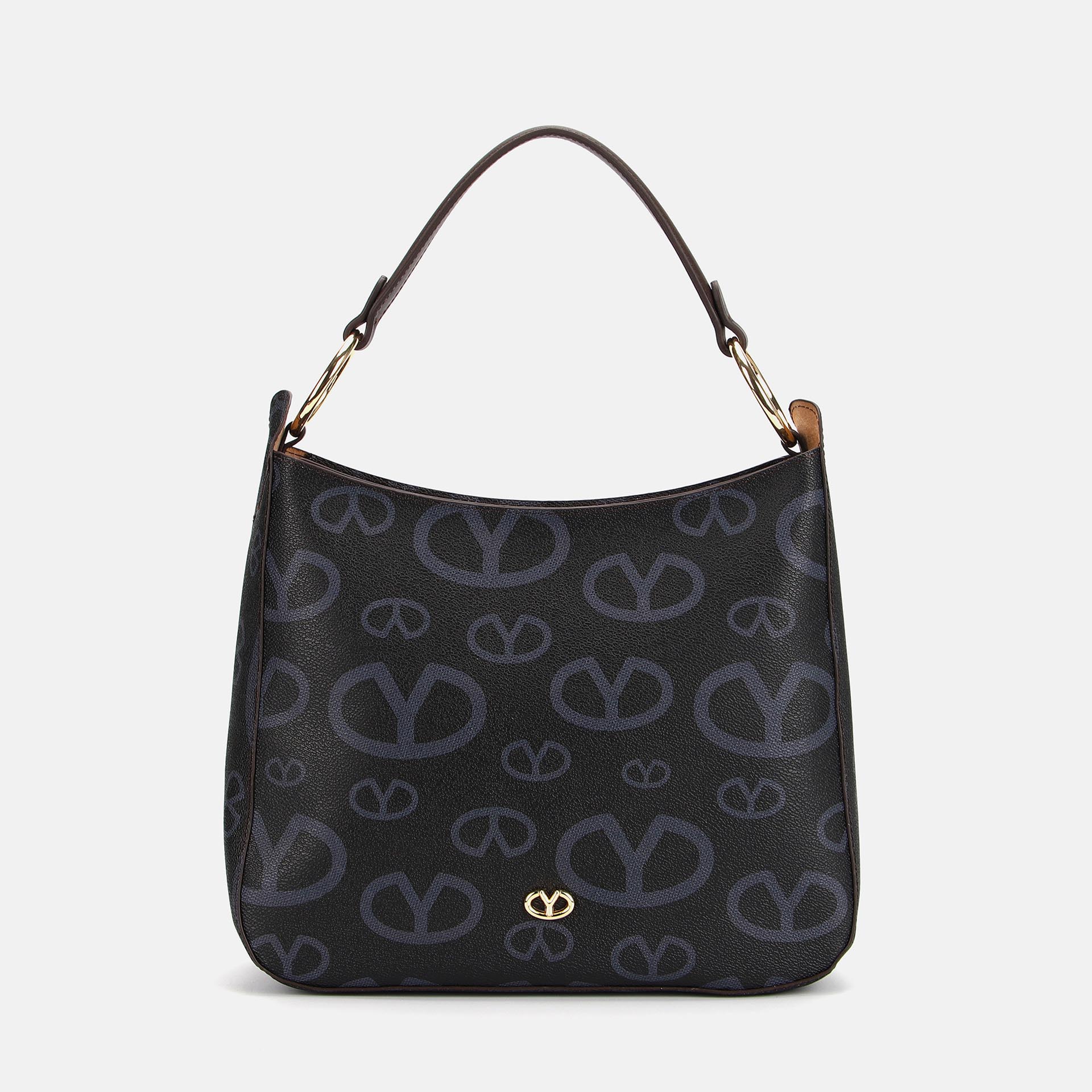Ynot?borsa Hobo  Logo Matilda   Nero