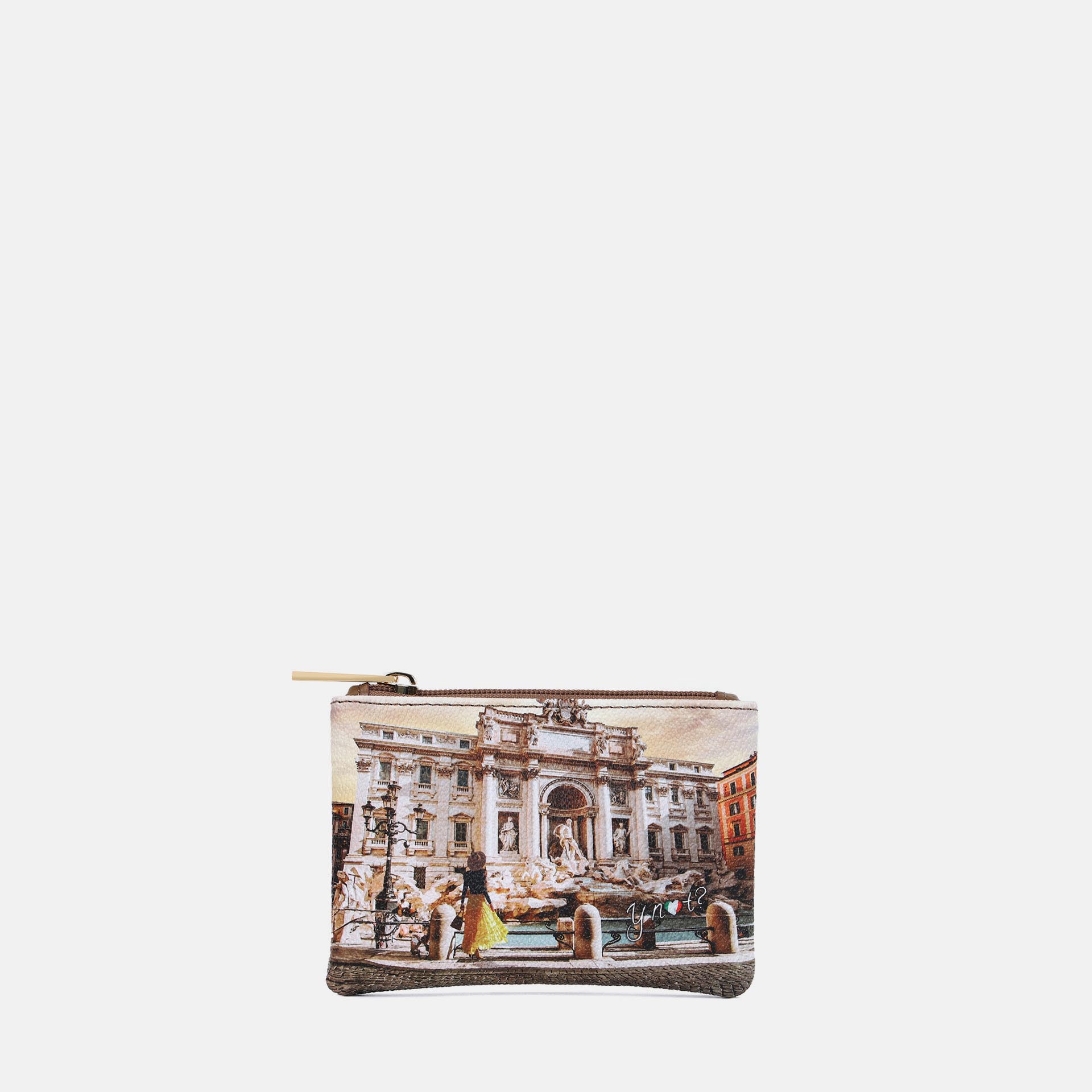 YNot Ynot? Beauty Case  Small Yes Bag Stampa Città Lost In Rome Borsa a Mano da donna