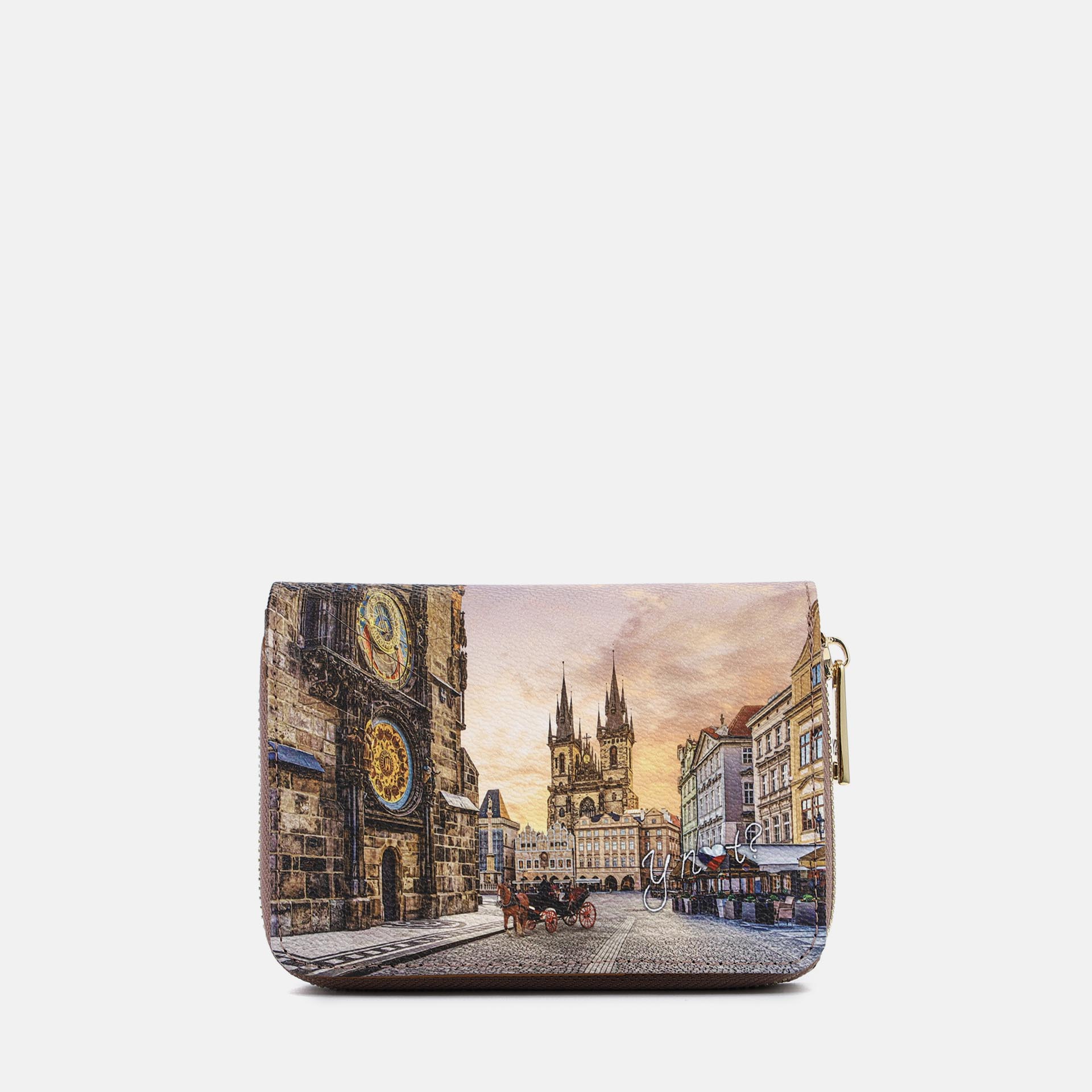 YNot Ynot? Portafogli Yes Bag Stampa Città Astro Clock Portafogli da donna