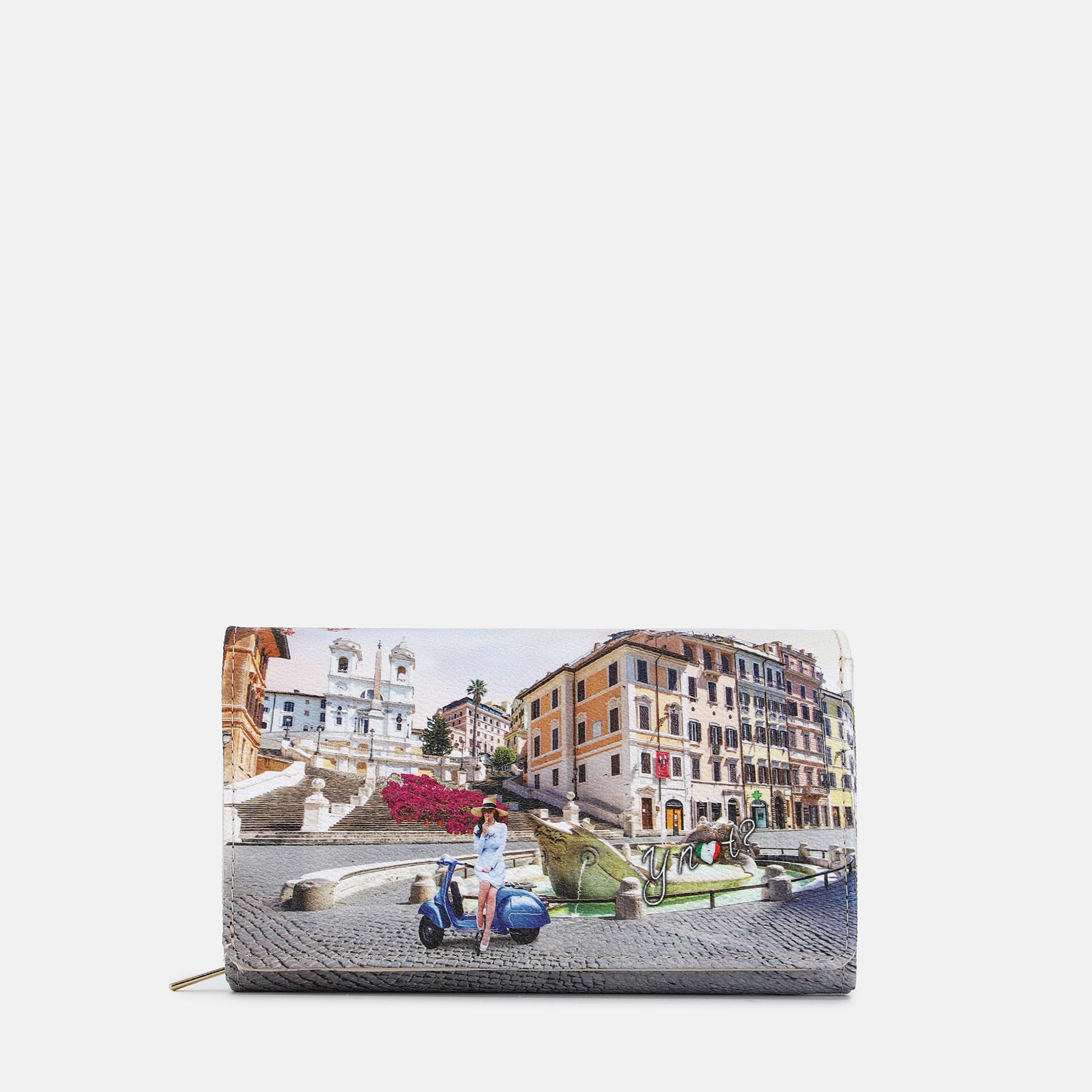 Ynot? Portafogli Yes Bag Stampa Città Vacanza Romana