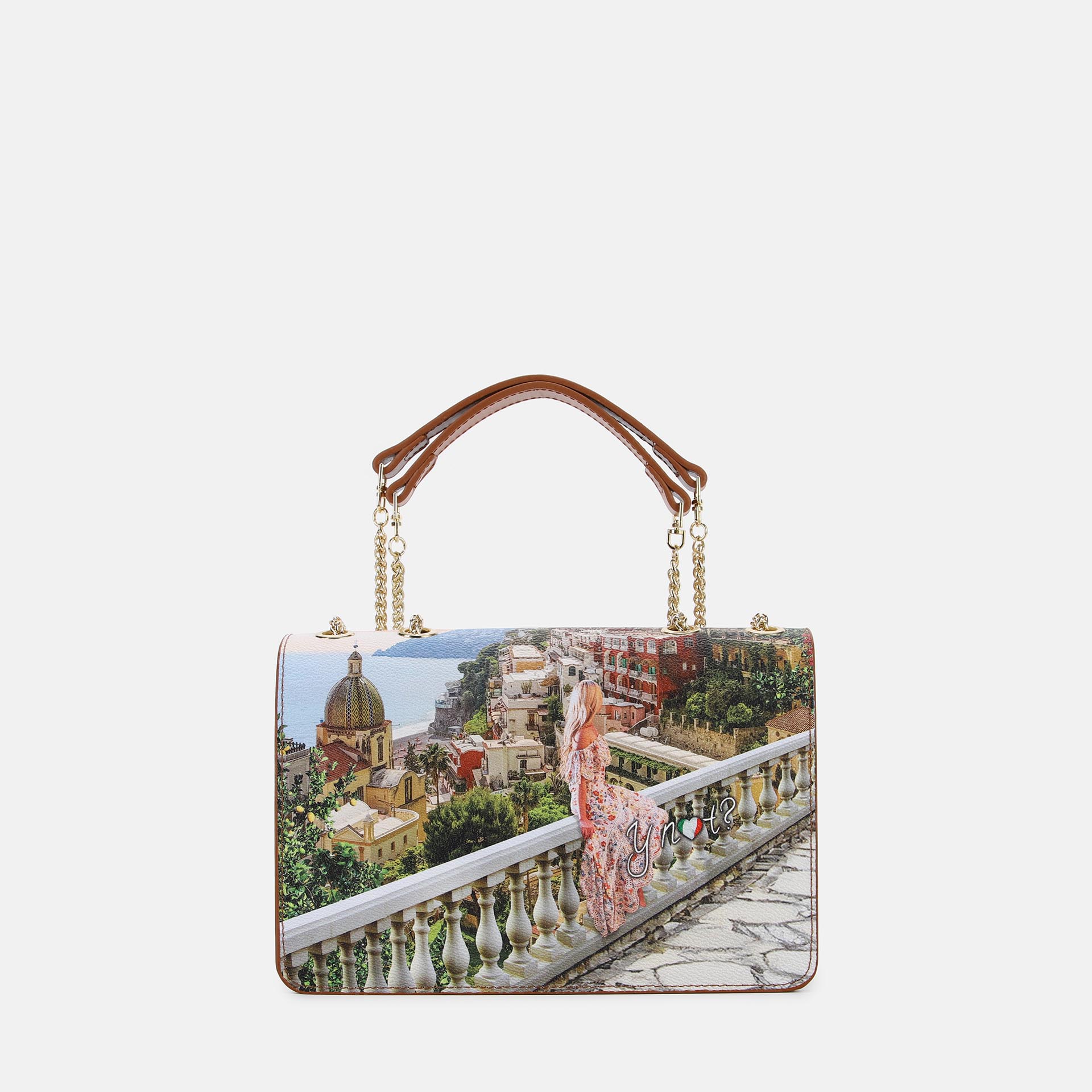 Ynot? Borsa Postina Yes Bag Stampa Città Dreaming Coast