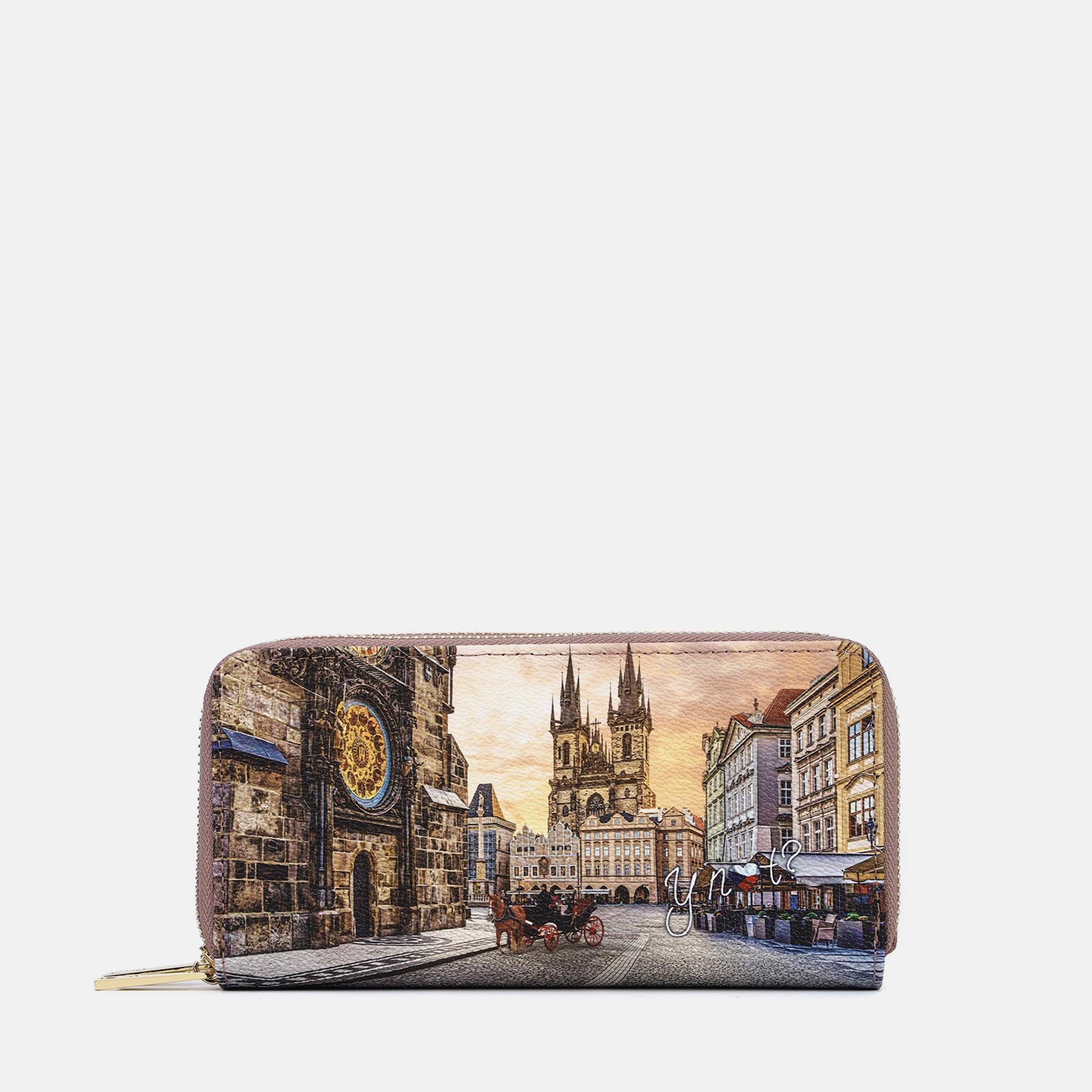 YNot Ynot? Portafogli Yes Bag Stampa Città Astro Clock Portafogli da donna