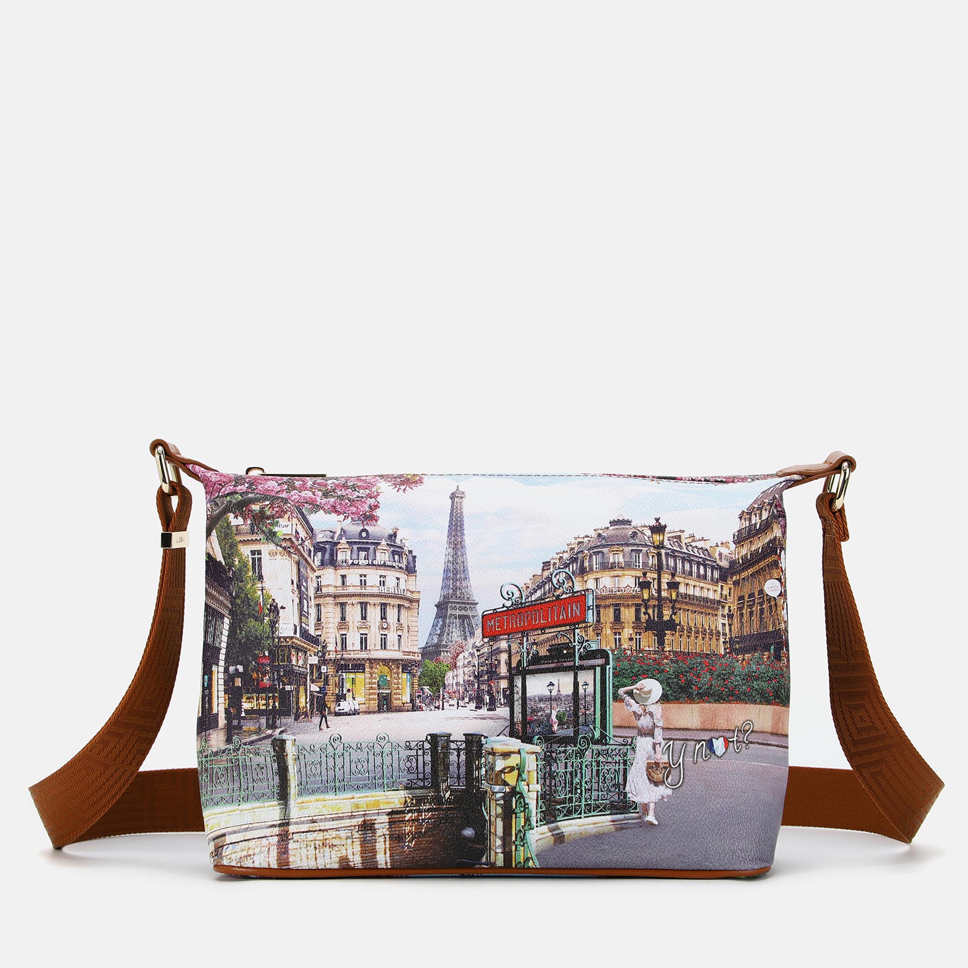 Ynot? Borsa  Sacca Small Yes Bag Stampa Città Emily In Paris