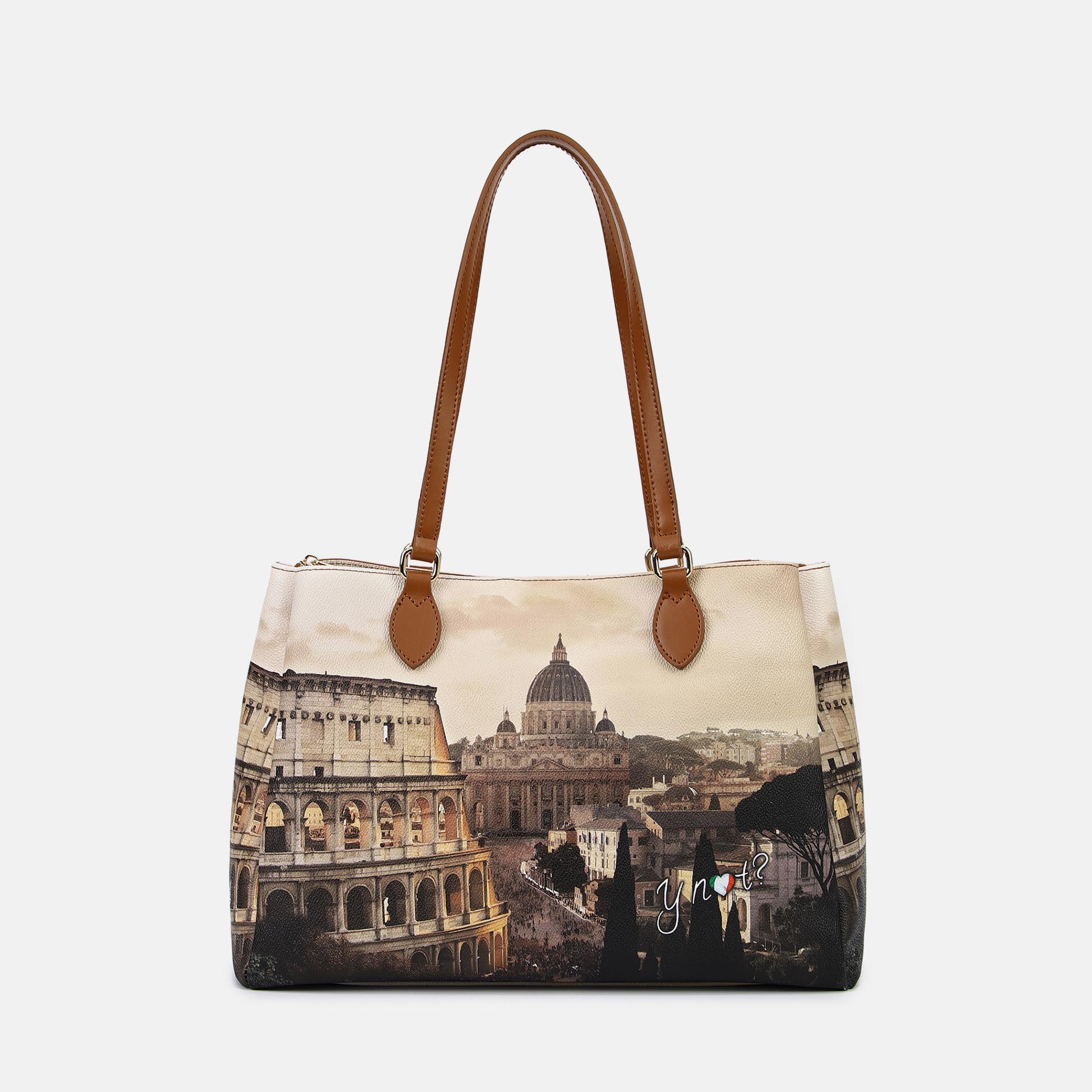 Ynot? Borsa Tote Yes Bag Stampa Città Jubilee