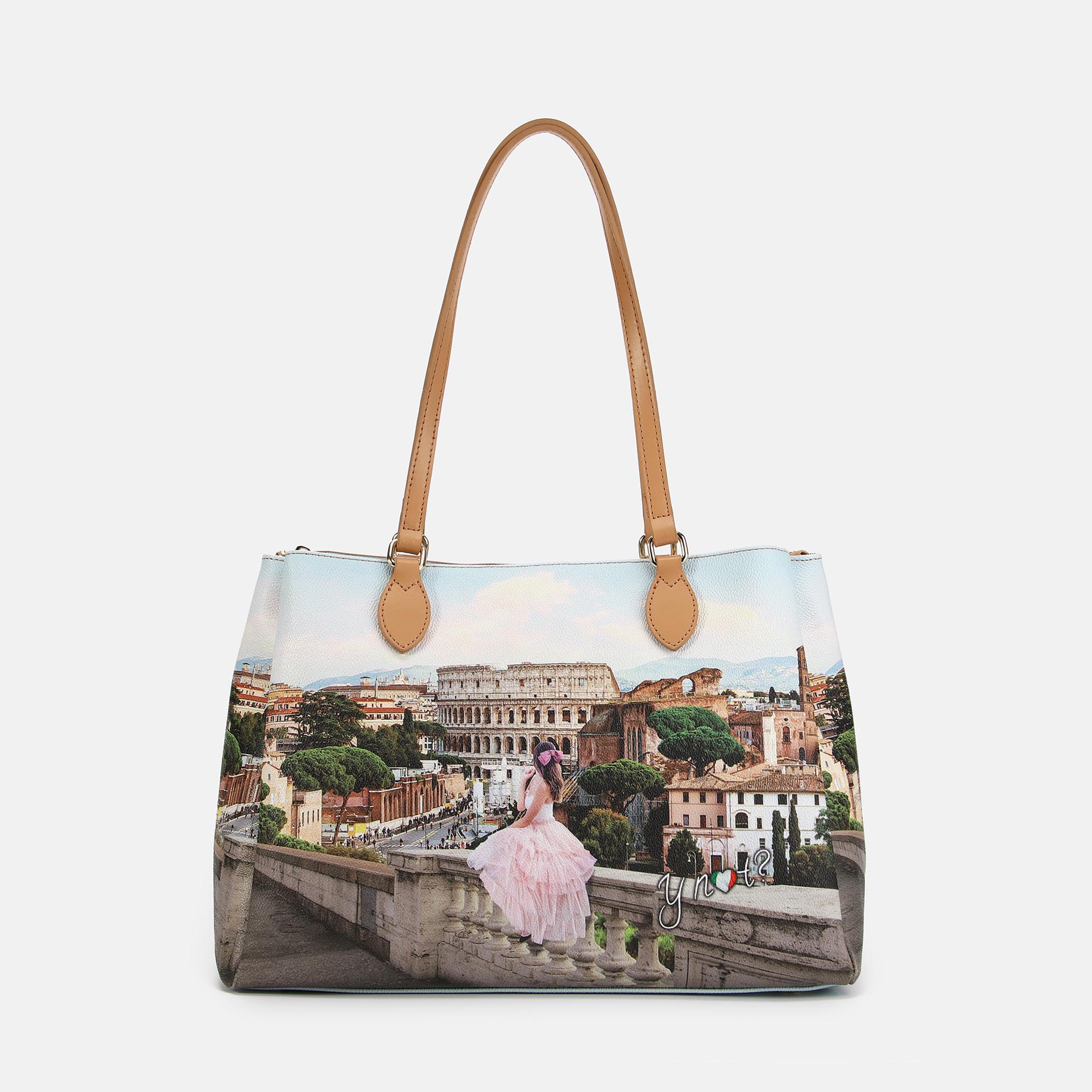 Ynot? Borsa Tote Yes Bag Stampa Città Anlight Beauty