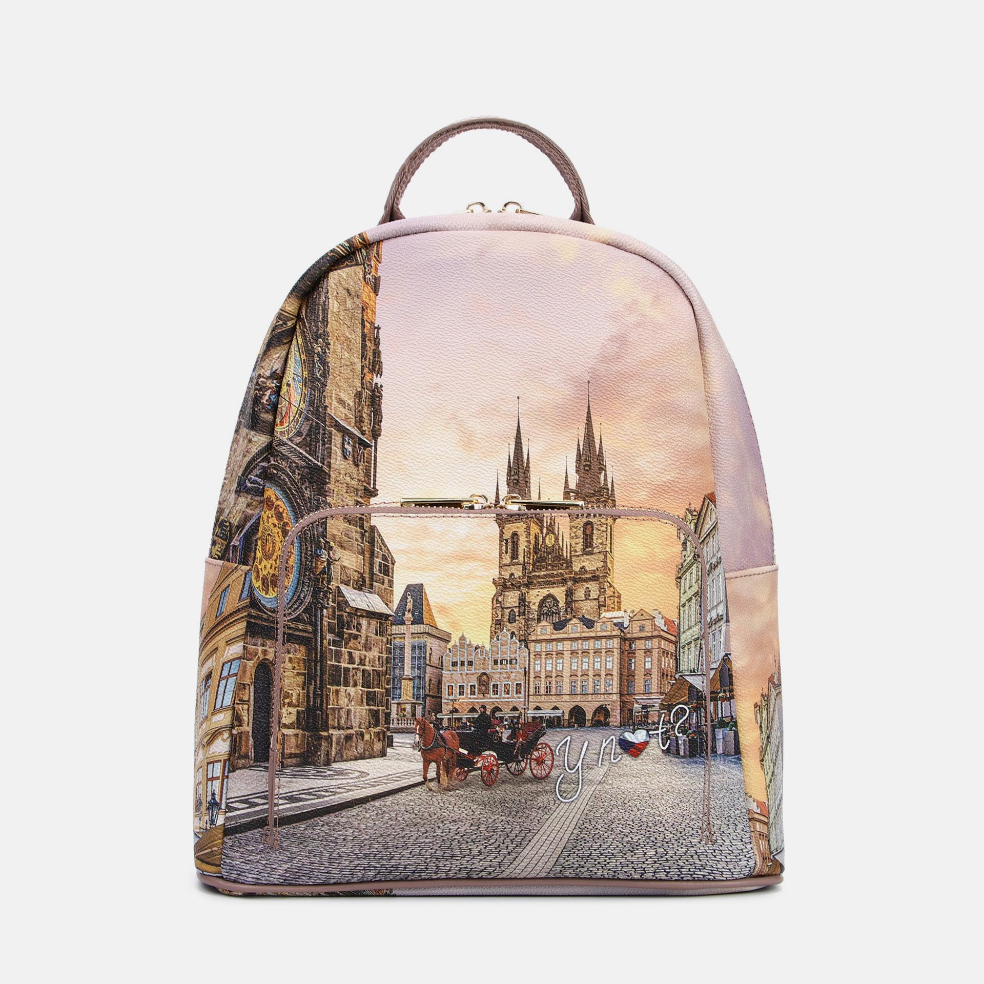 YNot Ynot? Zaino Yes Bag Stampa Città Astro Clock Zaino da donna