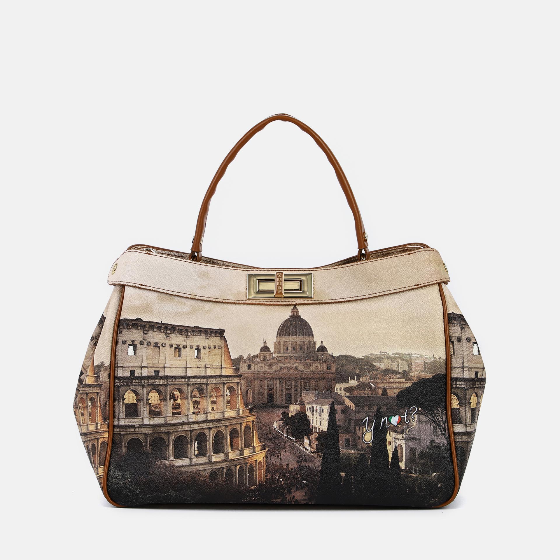 Ynot? Borsa Tote Yes Bag Stampa Città Jubilee