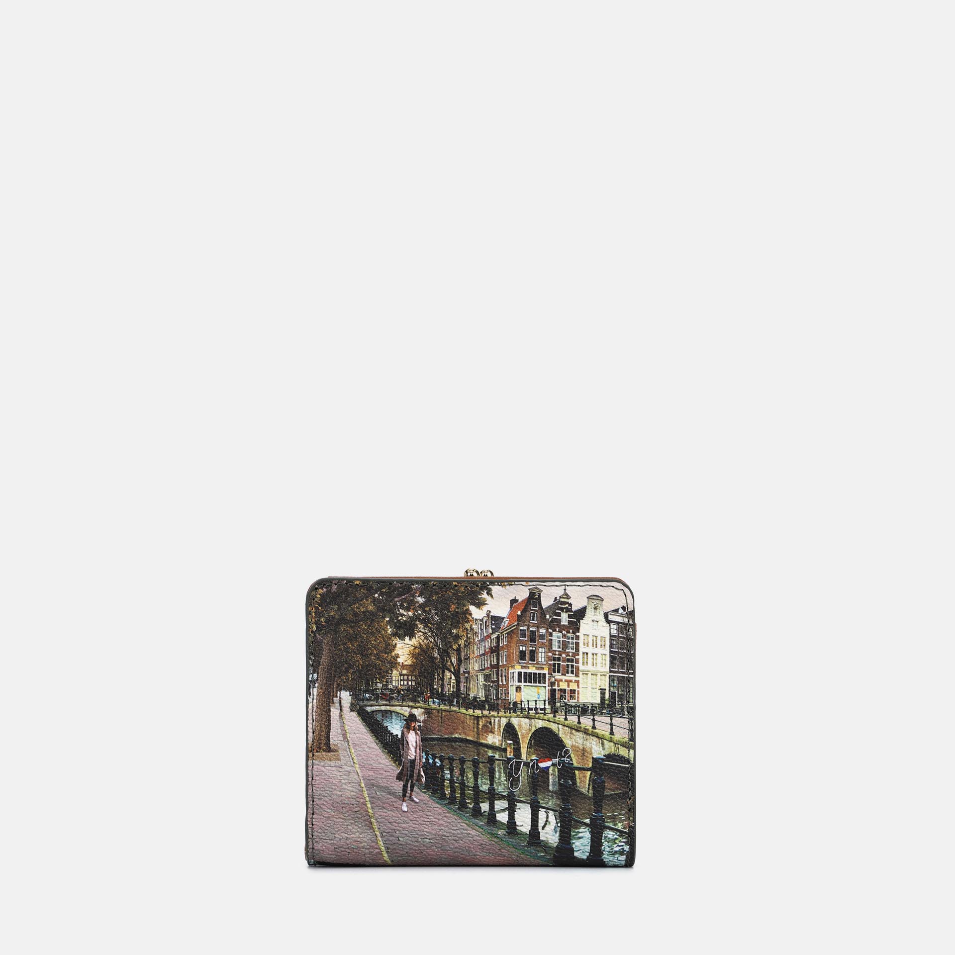 YNot Ynot? Portafogli Yes Bag Stampa Città Amsterdam Bridge Portafogli da donna
