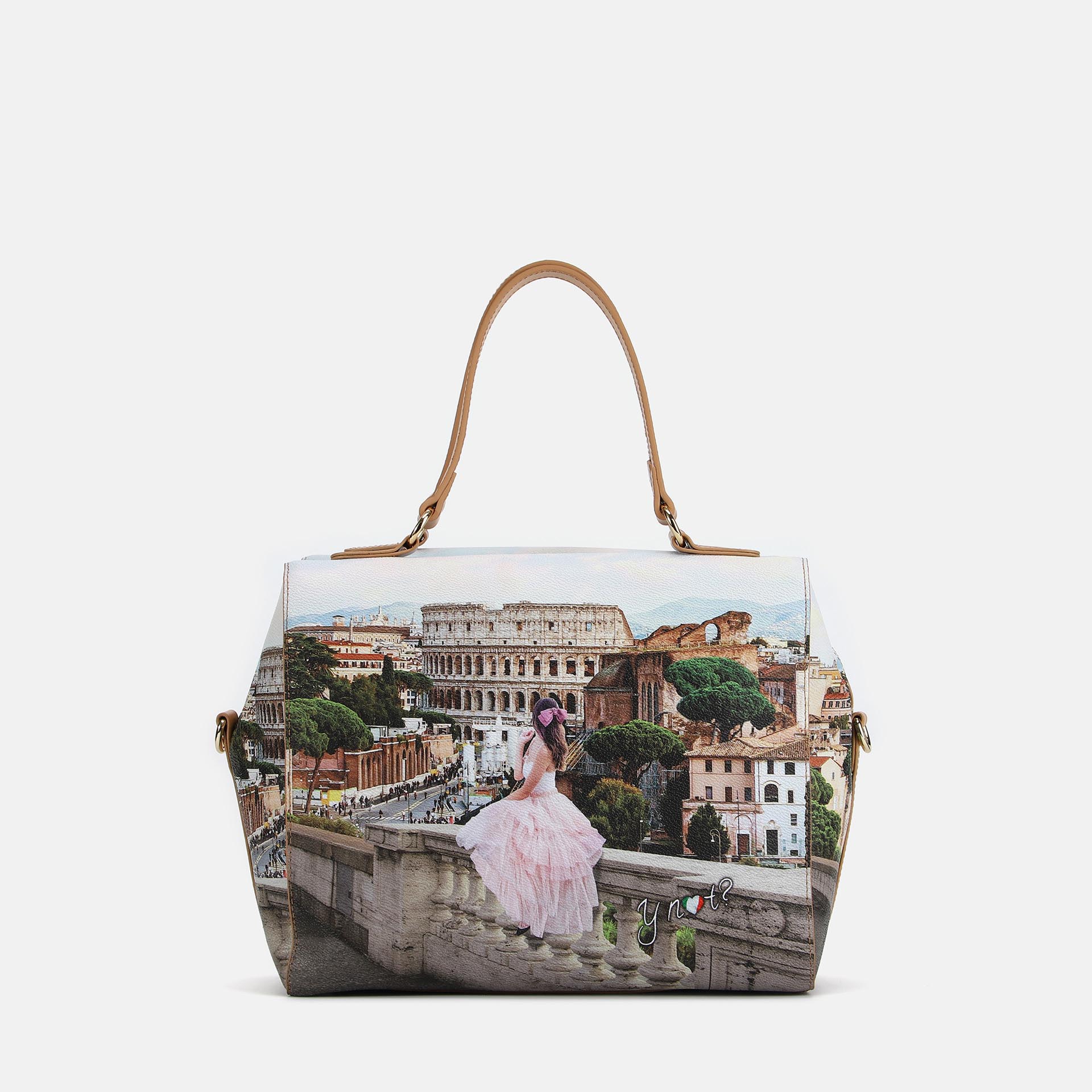 Ynot? Borsa Bauletto Yes Bag Stampa Città Anlight Beauty