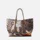 Ynot? Borsa Shopping Medium Yes Bag Stampa Città