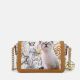 Ynot? Borsa Clutch Metro Chic  Stampa Dog & Cat