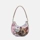 Ynot?Borsa A Spalla Donna  Metro Chic  Stampa Dog & Cat