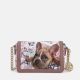 Ynot? Borsa Clutch Metro Chic  Stampa Dog & Cat