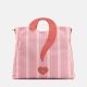 Ynot? Borsa Donna Square Shopping Medium Stripes Linea Iconica Mare