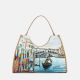 Ynot? Borsa Tote Large Yes Bag Stampa Città