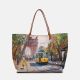 Ynot? Borsa Shopping Large Yes Bag Stampa Città