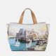 Ynot? Borsa Tote Large Yes Bag Stampa Città