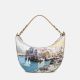 Ynot? Borsa Tracolla Mezzaluna Yes Bag Stampa Città